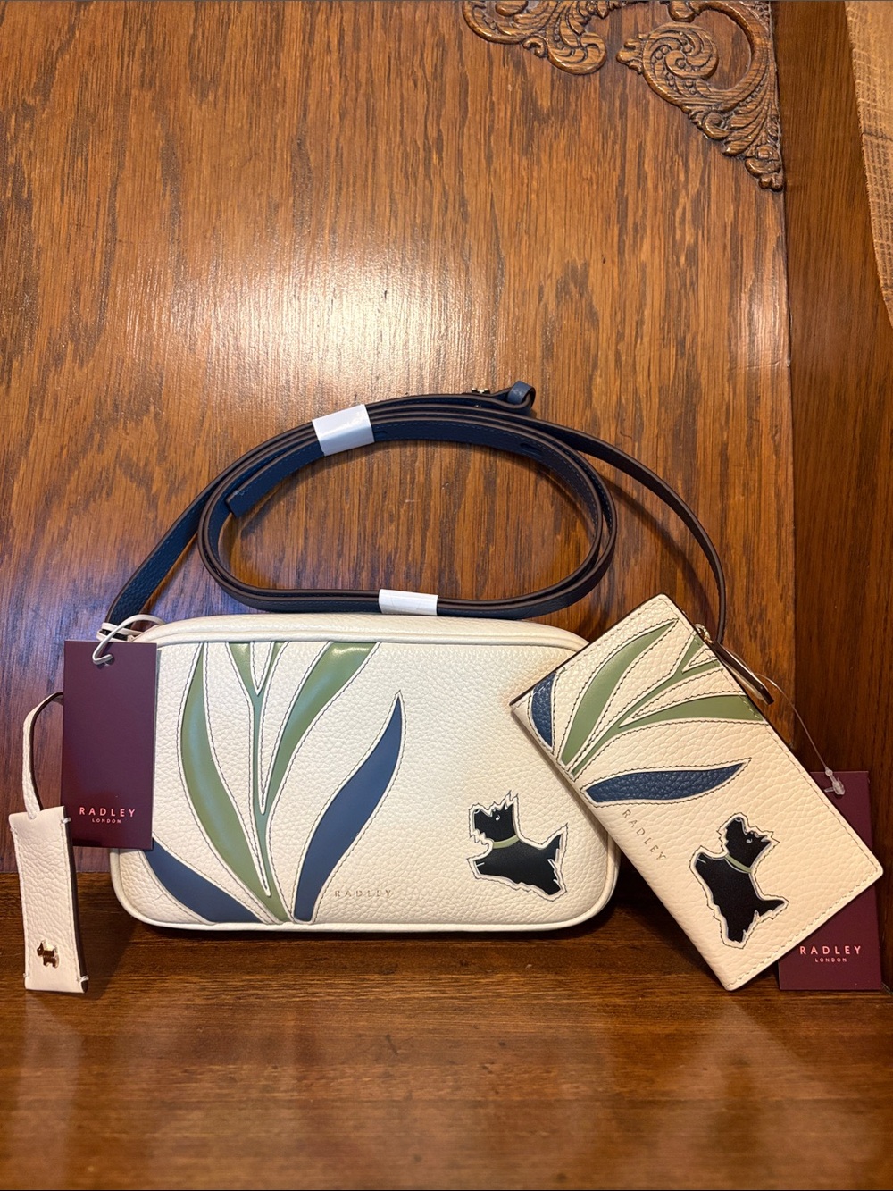 NWT-Radley London-SET-Among the Trees🌿Crossbody Bag & Medium Bifold Wallet-$436